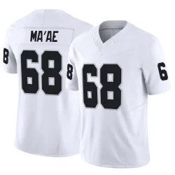 Men's Treven Ma'ae Las Vegas Raiders No.68 Limited Vapor F.U.S.E. Jersey - White