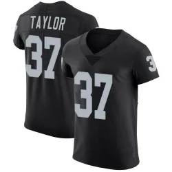 Men's Trey Taylor Las Vegas Raiders No.37 Elite Team Color Vapor Untouchable Jersey - Black