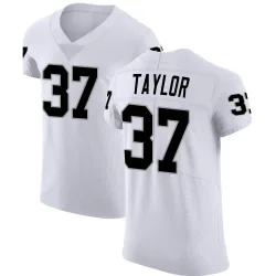 Men's Trey Taylor Las Vegas Raiders No.37 Elite Vapor Untouchable Jersey - White
