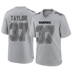 Men's Trey Taylor Las Vegas Raiders No.37 Game Atmosphere Fashion Jersey - Gray
