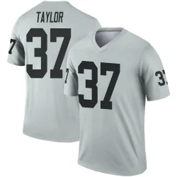 Men's Trey Taylor Las Vegas Raiders No.37 Legend Inverted Silver Jersey