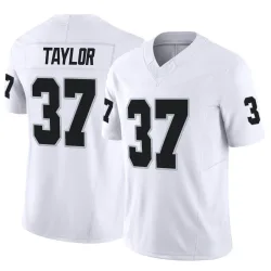 Men's Trey Taylor Las Vegas Raiders No.37 Limited Vapor F.U.S.E. Jersey - White