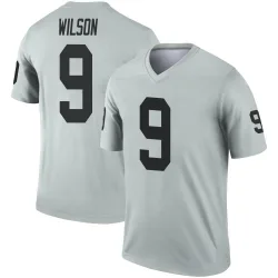 Men's Tyree Wilson Las Vegas Raiders No.9 Legend Inverted Silver Jersey