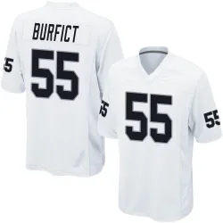 Men's Vontaze Burfict Las Vegas Raiders No.55 Game Jersey - White