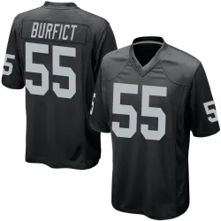 Men's Vontaze Burfict Las Vegas Raiders No.55 Game Team Color Jersey - Black