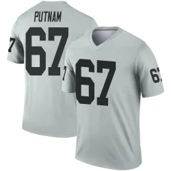 Men's Will Putnam Las Vegas Raiders No.67 Legend Inverted Silver Jersey