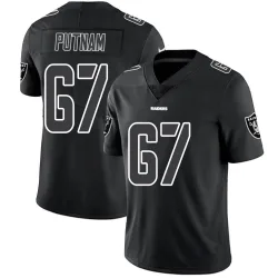 Men's Will Putnam Las Vegas Raiders No.67 Limited Jersey - Black Impact