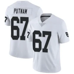 Men's Will Putnam Las Vegas Raiders No.67 Limited Vapor Untouchable Jersey - White