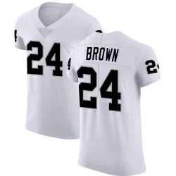 Men's Willie Brown Las Vegas Raiders No.24 Elite Vapor Untouchable Jersey - White