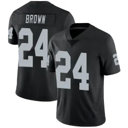 Men's Willie Brown Las Vegas Raiders No.24 Limited Team Color Vapor Untouchable Jersey - Black