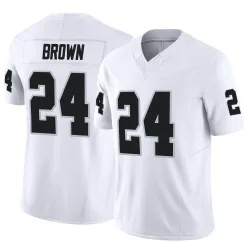 Men's Willie Brown Las Vegas Raiders No.24 Limited Vapor F.U.S.E. Jersey - White