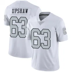 Men's Wilson Gene Upshaw Las Vegas Raiders No.63 Limited Color Rush Jersey - White