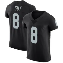 Men's Wilson Ray Guy Las Vegas Raiders No.8 Elite Team Color Vapor Untouchable Jersey - Black