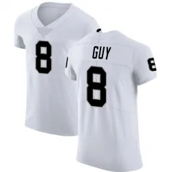 Men's Wilson Ray Guy Las Vegas Raiders No.8 Elite Vapor Untouchable Jersey - White