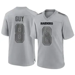 Men's Wilson Ray Guy Las Vegas Raiders No.8 Game Atmosphere Fashion Jersey - Gray