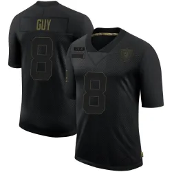 Men's Wilson Ray Guy Las Vegas Raiders No.8 Limited 2020 Salute To Service Jersey - Black