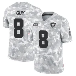 Men's Wilson Ray Guy Las Vegas Raiders No.8 Limited 2024 Salute to Service Jersey - Arctic Camo