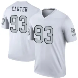 Men's Zach Carter Las Vegas Raiders No.93 Legend Color Rush Jersey - White