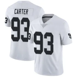 Men's Zach Carter Las Vegas Raiders No.93 Limited Vapor Untouchable Jersey - White