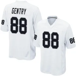Men's Zach Gentry Las Vegas Raiders No.88 Game Jersey - White