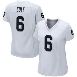 Women's AJ Cole Las Vegas Raiders No.6 Game Jersey - White