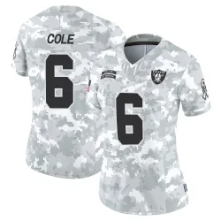 Women's AJ Cole Las Vegas Raiders No.6 Limited 2024 Salute to Service Jersey - Arctic Camo