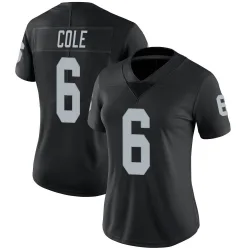Women's AJ Cole Las Vegas Raiders No.6 Limited Team Color Vapor Untouchable Jersey - Black