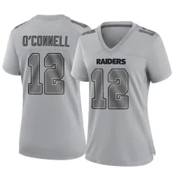 Women's Aidan O'Connell Las Vegas Raiders No.12 Game Atmosphere Fashion Jersey - Gray