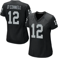 Women's Aidan O'Connell Las Vegas Raiders No.12 Game Team Color Jersey - Black