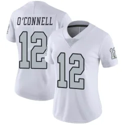 Women's Aidan O'Connell Las Vegas Raiders No.12 Limited Color Rush Jersey - White
