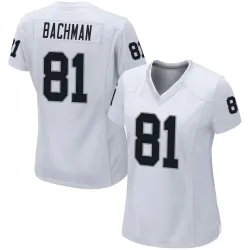 Women's Alex Bachman Las Vegas Raiders No.81 Game Jersey - White