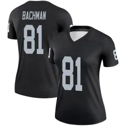 Women's Alex Bachman Las Vegas Raiders No.81 Legend Jersey - Black