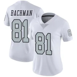 Women's Alex Bachman Las Vegas Raiders No.81 Limited Color Rush Jersey - White