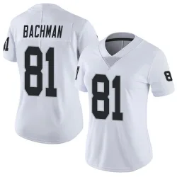 Women's Alex Bachman Las Vegas Raiders No.81 Limited Vapor Untouchable Jersey - White