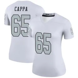 Women's Alex Cappa Las Vegas Raiders No.65 Legend Color Rush Jersey - White