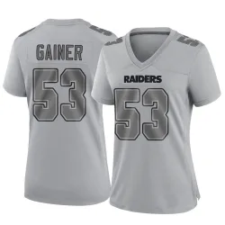 Women's Amari Gainer Las Vegas Raiders No.53 Game Atmosphere Fashion Jersey - Gray