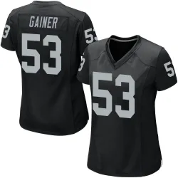 Women's Amari Gainer Las Vegas Raiders No.53 Game Team Color Jersey - Black