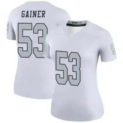 Women's Amari Gainer Las Vegas Raiders No.53 Legend Color Rush Jersey - White