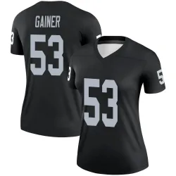 Women's Amari Gainer Las Vegas Raiders No.53 Legend Jersey - Black