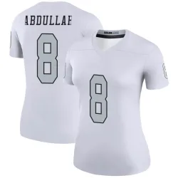 Women's Ameer Abdullah Las Vegas Raiders No.8 Legend Color Rush Jersey - White