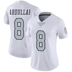 Women's Ameer Abdullah Las Vegas Raiders No.8 Limited Color Rush Jersey - White