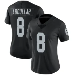Women's Ameer Abdullah Las Vegas Raiders No.8 Limited Team Color Vapor Untouchable Jersey - Black