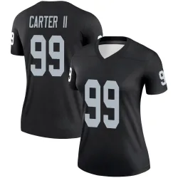 Women's Andre Carter II Las Vegas Raiders No.99 Legend Jersey - Black