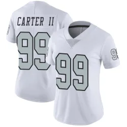 Women's Andre Carter II Las Vegas Raiders No.99 Limited Color Rush Jersey - White