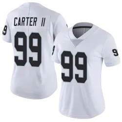 Women's Andre Carter II Las Vegas Raiders No.99 Limited Vapor Untouchable Jersey - White