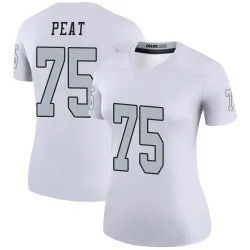 Women's Andrus Peat Las Vegas Raiders No.75 Legend Color Rush Jersey - White