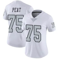 Women's Andrus Peat Las Vegas Raiders No.75 Limited Color Rush Jersey - White
