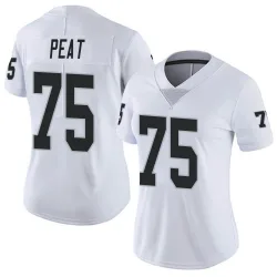 Women's Andrus Peat Las Vegas Raiders No.75 Limited Vapor Untouchable Jersey - White