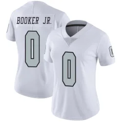 Women's Anthony Booker Jr. Las Vegas Raiders No.0 Limited Color Rush Jersey - White