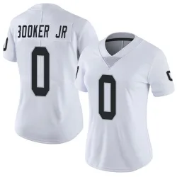 Women's Anthony Booker Jr. Las Vegas Raiders No.0 Limited Vapor Untouchable Jersey - White